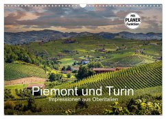 Piemont und Turin (Wandkalender 2024 DIN A3 quer), CALVENDO Monatskalender