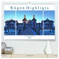 Rügen Highlights (hochwertiger Premium Wandkalender 2024 DIN A2 quer), Kunstdruck in Hochglanz - Michalzik, Paul