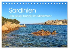 Sardinien - Ein Stück Karibik im Mittelmeer (Tischkalender 2024 DIN A5 quer), CALVENDO Monatskalender