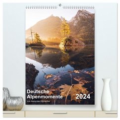 Deutsche Alpenmomente (hochwertiger Premium Wandkalender 2024 DIN A2 hoch), Kunstdruck in Hochglanz