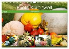 Bunte Kürbiswelt (Wandkalender 2024 DIN A3 quer), CALVENDO Monatskalender - Kruse, Gisela