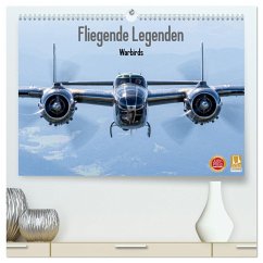Fliegende Legenden - Warbirds (hochwertiger Premium Wandkalender 2024 DIN A2 quer), Kunstdruck in Hochglanz - Engelke, Björn