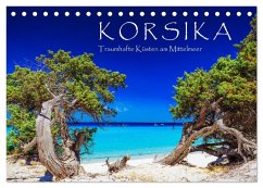 Korsika - Traumhafte Küsten am Mittelmeer (Tischkalender 2024 DIN A5 quer), CALVENDO Monatskalender - Rosyk, Patrick