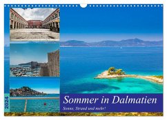 Sommer in Dalmatien - Sonne, Strand und mehr! (Wandkalender 2024 DIN A3 quer), CALVENDO Monatskalender