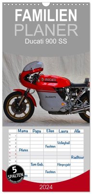 Familienplaner 2024 - Ducati 900 SS mit 5 Spalten (Wandkalender, 21 x 45 cm) CALVENDO