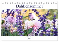 Dahliensommer (Tischkalender 2024 DIN A5 quer), CALVENDO Monatskalender