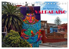 Die Farben von Valparaíso (Tischkalender 2024 DIN A5 quer), CALVENDO Monatskalender