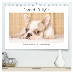 French Bully´s - Große Schätze auf kleinen Pfoten (hochwertiger Premium Wandkalender 2024 DIN A2 quer), Kunstdruck in Hochglanz