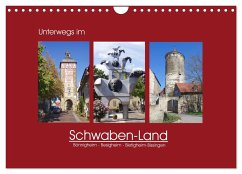 Unterwegs im Schwaben-Land (Wandkalender 2024 DIN A4 quer), CALVENDO Monatskalender - keller, Angelika