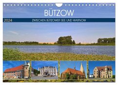Bützow - Zwischen Bützower See und Warnow (Wandkalender 2024 DIN A4 quer), CALVENDO Monatskalender - Rein, Markus