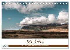 Island. Ein Land für Entdecker und Abenteurer. (Tischkalender 2024 DIN A5 quer), CALVENDO Monatskalender - Hennen, Marcus