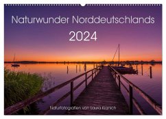Naturwunder Norddeutschlands (Wandkalender 2024 DIN A2 quer), CALVENDO Monatskalender - Kranich, Laura