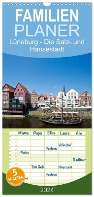 Familienplaner 2024 - Lüneburg - Die Salz- und Hansestadt mit 5 Spalten (Wandkalender, 21 x 45 cm) CALVENDO