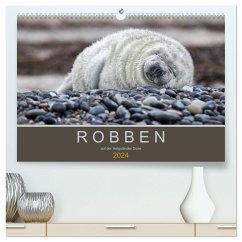 Robben auf der Helgoländer Düne (hochwertiger Premium Wandkalender 2024 DIN A2 quer), Kunstdruck in Hochglanz - Spiegler, Heidi