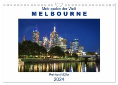 Metropolen der Welt - Melbourne (Wandkalender 2024 DIN A4 quer), CALVENDO Monatskalender