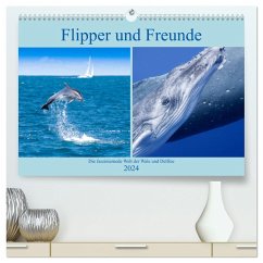 Flipper und Freunde (hochwertiger Premium Wandkalender 2024 DIN A2 quer), Kunstdruck in Hochglanz - Travelpixx.com