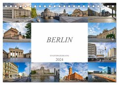 Berlin Stadtspaziergang (Tischkalender 2024 DIN A5 quer), CALVENDO Monatskalender - Meutzner, Dirk