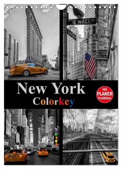 New York Colorkey (Wandkalender 2024 DIN A4 hoch), CALVENDO Monatskalender - Buchspies, Carina