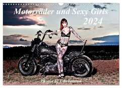 Motorräder und Sexy Girls (Wandkalender 2024 DIN A3 quer), CALVENDO Monatskalender - Talmon, Udo
