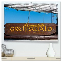Hansestadt Greifswald (hochwertiger Premium Wandkalender 2024 DIN A2 quer), Kunstdruck in Hochglanz