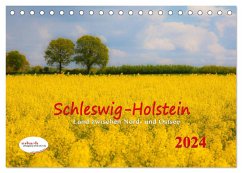 Schleswig-Holstein Land zwischen Nord- und Ostsee (Tischkalender 2024 DIN A5 quer), CALVENDO Monatskalender