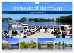 Hansestadt Hamburg - Alster Impressionen (Wandkalender 2024 DIN A4 quer), CALVENDO Monatskalender