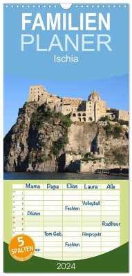 Familienplaner 2024 - Ischia mit 5 Spalten (Wandkalender, 21 x 45 cm) CALVENDO