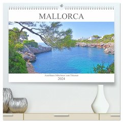 Mallorca - Azurblaues Mittelmeer zum Träumen (hochwertiger Premium Wandkalender 2024 DIN A2 quer), Kunstdruck in Hochglanz
