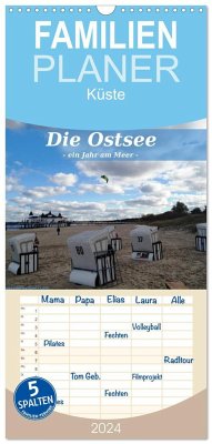 Familienplaner 2024 - Die Ostsee - Ein Jahr am Meer mit 5 Spalten (Wandkalender, 21 x 45 cm) CALVENDO