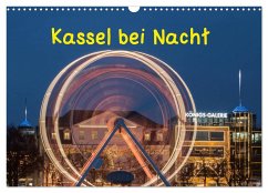 Kassel bei Nacht (Wandkalender 2024 DIN A3 quer), CALVENDO Monatskalender