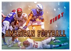 American Football - Fight (Wandkalender 2024 DIN A3 quer), CALVENDO Monatskalender