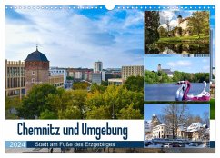 Chemnitz und Umgebung (Wandkalender 2024 DIN A3 quer), CALVENDO Monatskalender