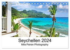 Seychellen Paradies 2024 (Tischkalender 2024 DIN A5 quer), CALVENDO Monatskalender