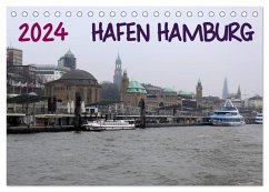 Hafen Hamburg 2024 (Tischkalender 2024 DIN A5 quer), CALVENDO Monatskalender - Dorn, Markus