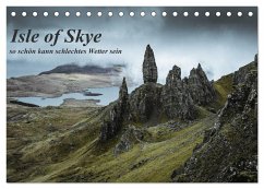 Isle of Skye - so schön kann schlechtes Wetter sein (Tischkalender 2024 DIN A5 quer), CALVENDO Monatskalender