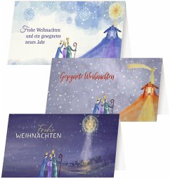 Cover 3er-Set Grußkarten DIN lang »Gesegnete Weihnachten«