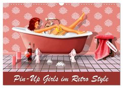 Pin-Up Girls im Retro Style by Mausopardia (Wandkalender 2024 DIN A3 quer), CALVENDO Monatskalender - Jüngling alias Mausopardia, Monika