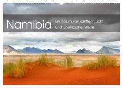 Namibia: Ein Traum von sanftem Licht und unendlicher Weite (Wandkalender 2024 DIN A2 quer), CALVENDO Monatskalender