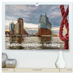 Hafenimpressionen Hamburg 2024 (hochwertiger Premium Wandkalender 2024 DIN A2 quer), Kunstdruck in Hochglanz
