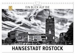 Ein Blick auf die Hansestadt Rostock (Wandkalender 2024 DIN A4 quer), CALVENDO Monatskalender