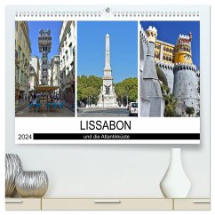 LISSABON und die Atlantikküste (hochwertiger Premium Wandkalender 2024 DIN A2 quer), Kunstdruck in Hochglanz
