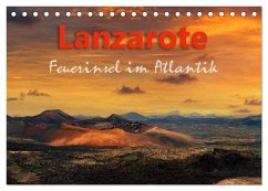 Lanzarote Feuerinsel im Atlantik (Tischkalender 2024 DIN A5 quer), CALVENDO Monatskalender