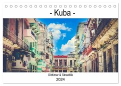 Kuba - Oldtimer & Streetlife (Tischkalender 2024 DIN A5 quer), CALVENDO Monatskalender