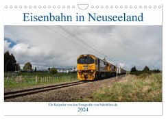 Eisenbahn in Neuseeland (Wandkalender 2024 DIN A4 quer), CALVENDO Monatskalender