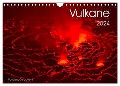 Vulkane 2024 (Wandkalender 2024 DIN A4 quer), CALVENDO Monatskalender