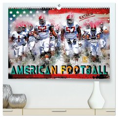 American Football extrem (hochwertiger Premium Wandkalender 2024 DIN A2 quer), Kunstdruck in Hochglanz - Roder, Peter