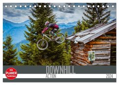 Downhill Action (Tischkalender 2024 DIN A5 quer), CALVENDO Monatskalender