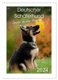 Deutscher Schäferhund - unser bester Freund (Wandkalender 2024 DIN A3 hoch), CALVENDO Monatskalender - Schiller, Petra