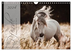 Pferde - Spiegel deiner Seele (Wandkalender 2024 DIN A4 quer), CALVENDO Monatskalender