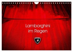 Lamborghini im Regen (Wandkalender 2024 DIN A4 quer), CALVENDO Monatskalender